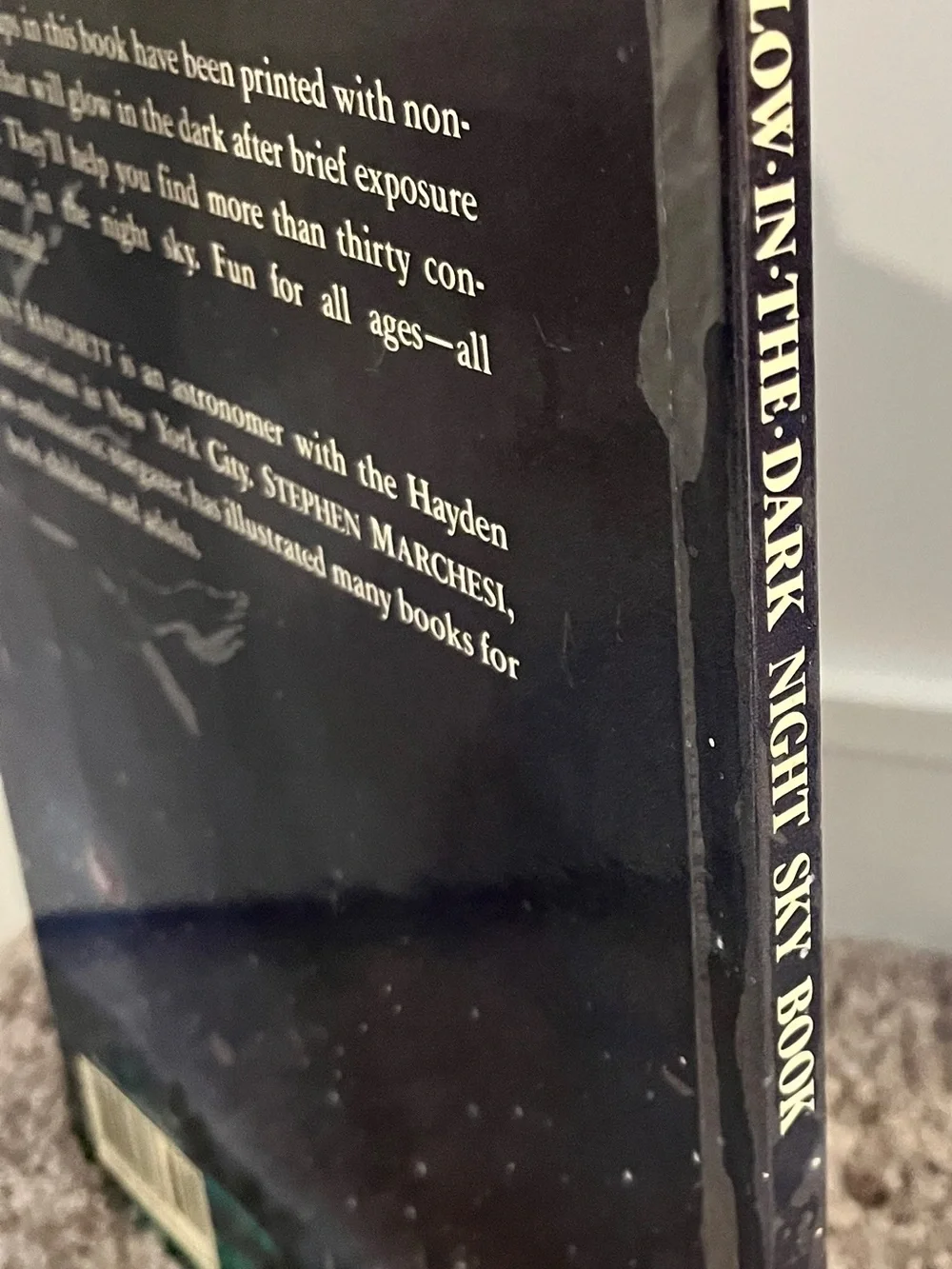 Vintage 1988 The Glow-in-the-Dark Night Sky Book Clint Hatchett Hardcover